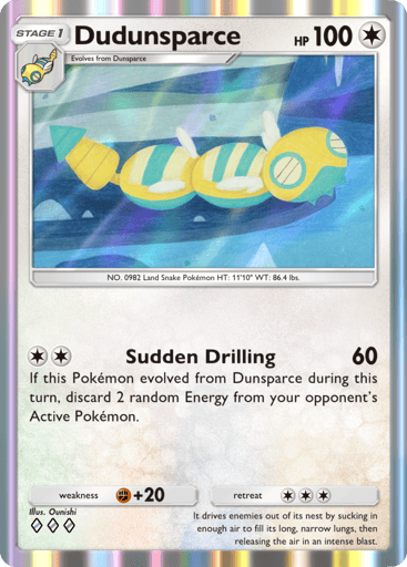 pokemon card dunsparce Dudunsparce - 080/131 Pokeball Holo Rare