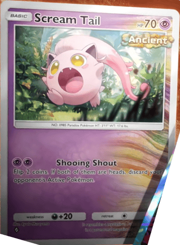 w stamp pokemon cards Pokémon Paradox Rift Scream Tail Promo 065 (#001)