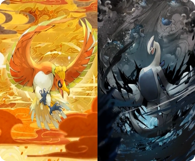 New immersive videos for Ho-Oh ex and Lugia ex are live!